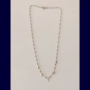 gold dainty lightning bolt necklace